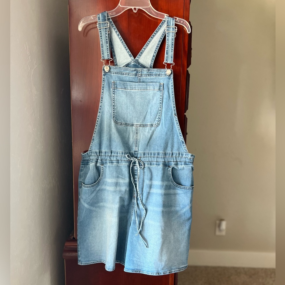 Jean short overalls